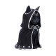 Figura de gato negro Cult Cuties com manto preto, 23 cm