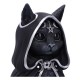 Figura de gato negro Cult Cuties com manto preto, 23 cm