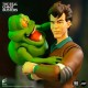 Figura de Peter Venkman y Slimer de Ghostbusters