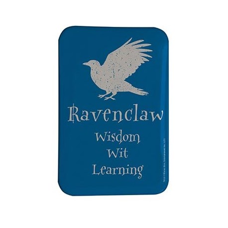 Aimant bleu Serdaigle avec corbeau de Harry Potter