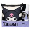 Ensemble Couverture Polaire et Coussin Kuromi Sanrio