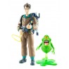 Figurine 1/6 17 cm Peter Venkman avec Slimer de Ghostbusters