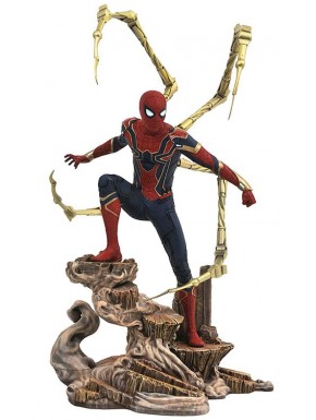 Figura do Iron Spider-Man com braços dourados da Diamond Select Toys