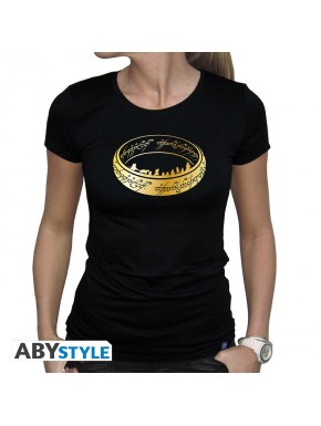 T-shirt noir Le Seigneur des Anneaux avec Anneau Unique