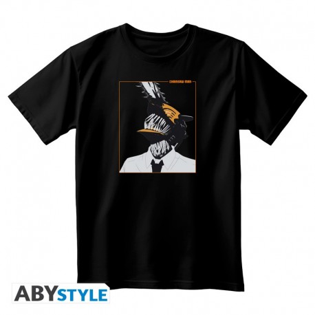 Camiseta negra unisex Chainsaw Man de ABYstyle
