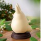Estatua de Totoro blanco sorprendido de 10,8 cm