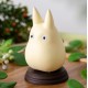 Estatua de Totoro blanco sorprendido de 10,8 cm