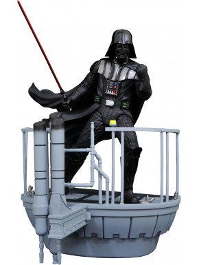 Figura de resina de Darth Vader sobre plataforma de Cloud City