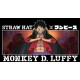 T-shirt noir One Piece avec Monkey D. Luffy