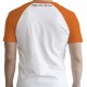 Camiseta branca e laranja de Naruto Shippuden