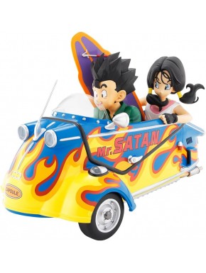 Figura Ichibansho Son Gohan e Videl no veículo Dragon Ball Z