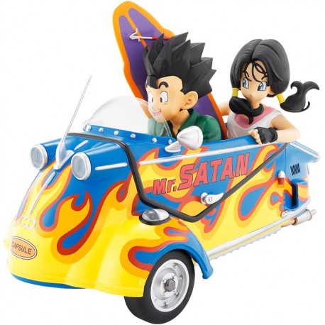 Figura Ichibansho Son Gohan e Videl no veículo Dragon Ball Z