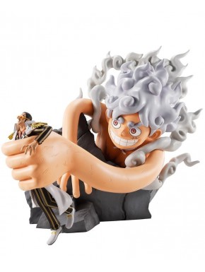 Figura de Luffy Gear 5 y Borsalino One Piece 20 cm