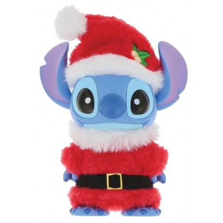 Figura de Stitch de Enesco vestido de Papá Noel
