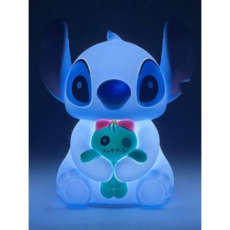 Lámpara táctil de Stitch con muñeco Scrump, iluminada