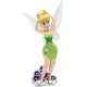 Figura de Tinkerbell com vestido floral e asas iridescentes
