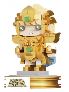 Conjunto construção Leo chibi dourado Saint Seiya