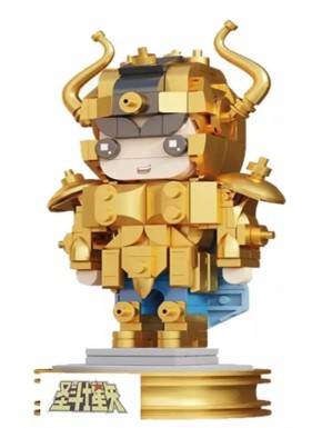 Conjunto de construção Mini Taurus Saint Seiya em armadura dourada
