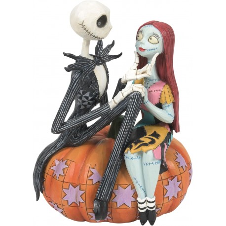 Figura Disney de Jack e Sally em abóbora por Enesco
