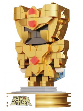 Figura de construção Gêmeos Chibi dourada Saint Seiya