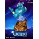 Estátua de 42 cm de Gênio Aladdin em polirresina sobre base dourada