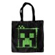 Bolsa preta Minecraft 42x38 cm com design verde