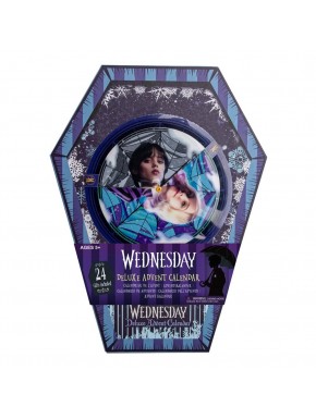 Calendrier de l'Avent Wednesday deluxe design cercueil avec 24 cadeaux