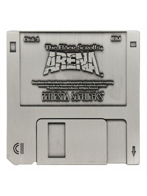 Réplica em metal do disco The Elder Scrolls, edição limitada.