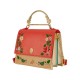 Sac bandoulière Disney Vaiana rouge et beige avec motifs floraux