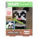 Lampe panda Minecraft avec base carrée.