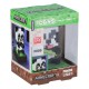 Lampe panda Minecraft avec base carrée.