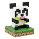 Lampe panda Minecraft avec base carrée.