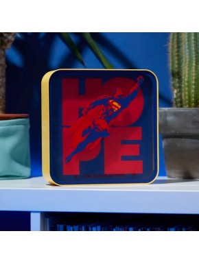 Lámpara acrílico Superman con diseño Hope