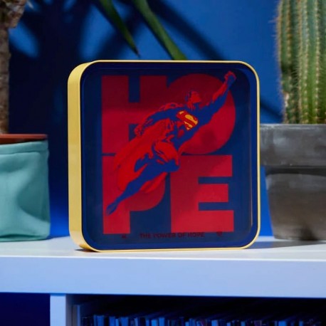 Lámpara acrílico Superman con diseño Hope