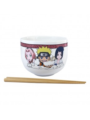Bol à ramen Naruto Shippuden avec baguettes Team Seven