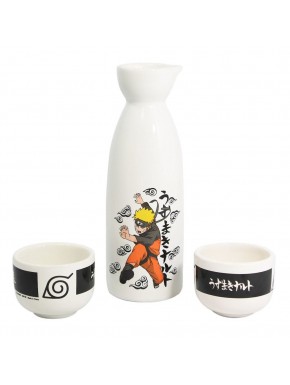 Conjunto de sake em cerâmica Naruto Shippuden