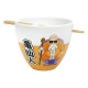 Bol para ramen Dragon Ball Z con Roshi y palillos