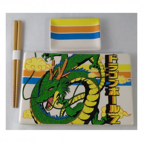 Set de platos y palillos Dragon Ball Z con Shenron