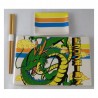 Conjunto de Pratos e Hashis de Cerâmica Dragon Ball Z Shenron