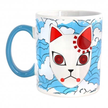 Mug Demon Slayer Tanjiro avec masque et nuages