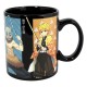 Mug noir Demon Slayer avec design de personnages thermosensible