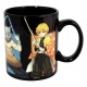 Mug noir Demon Slayer avec design de personnages thermosensible