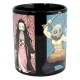 Mug noir Demon Slayer avec design de personnages thermosensible