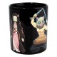 Mug noir Demon Slayer avec design de personnages thermosensible