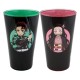 Conjunto de 2 copos Demon Slayer Tanjiro e Nezuko