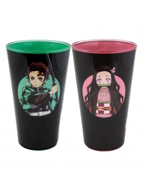 Ensemble de 2 verres Demon Slayer Tanjiro et Nezuko