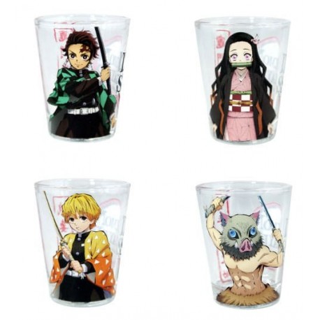 Pack de 4 verres à shots Demon Slayer 59 ml