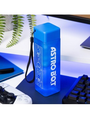 Bouteille Astro Bot bleue avec logo blanc, 500 ml