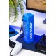 Bouteille Astro Bot bleue avec logo blanc, 500 ml