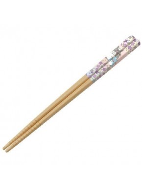 Baguettes en bambou avec design Totoro et sakura